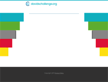 Tablet Screenshot of davidschallenge.org